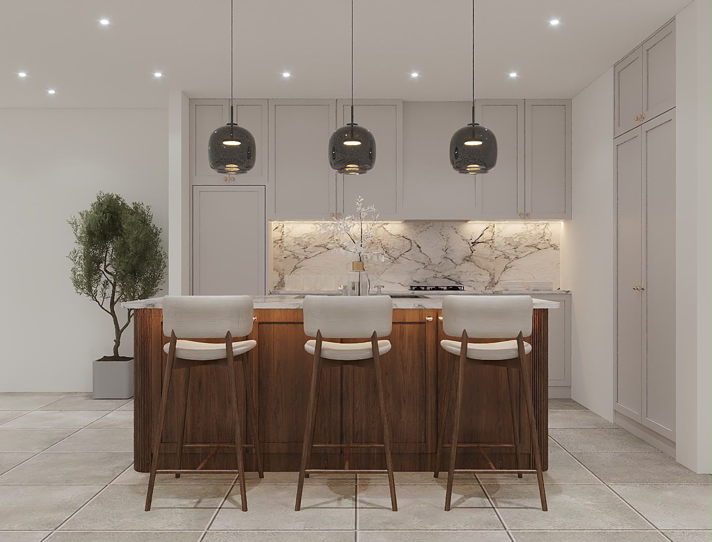 13_Traditional_White_Kitchen_Side_View
