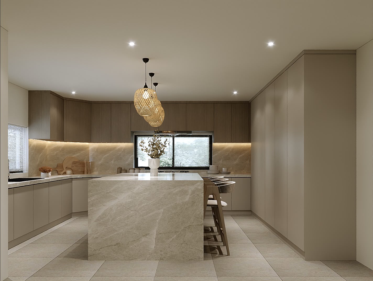 16_Modern_Taupe_and_Wood_Kitchen_Alternate_View